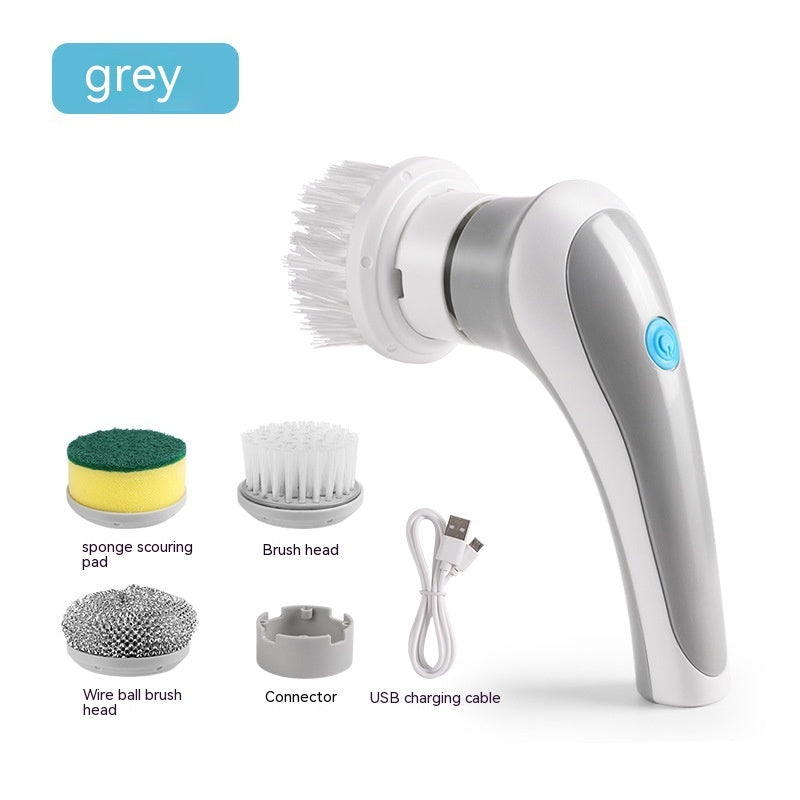 Electric Scrubber: Portable 4-in-1 Cordless Cleaning Brush